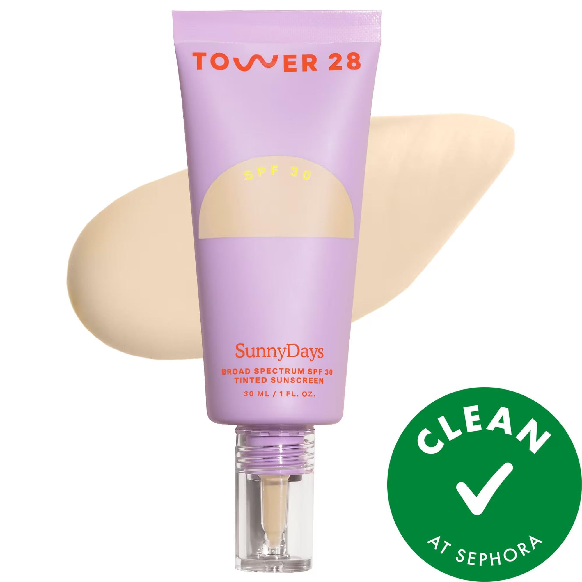 SunnyDays SPF 30 Tinted Sunscreen Foundation - Natural Finish, Vegan &amp; Cruelty-Free