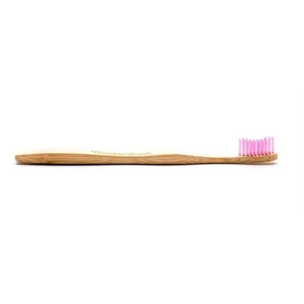 Humble Brush Soft Bristle Bamboo Toothbrush - Eco-Friendly, Biodegradable Adult Purple Toothbrush for Sensitive Teeth &amp; Gums