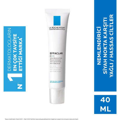 La Roche Posay Effaclar K (+) Sebum Control Face Moisturizer for Oily Skin - Non-Comedogenic &amp; Hypoallergenic