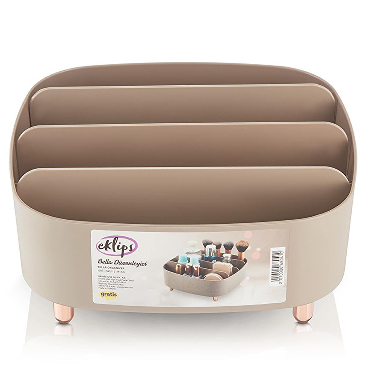 Eklips Bella Cosmetic Organizer: Stylish Makeup Storage for Vanity, Bathroom &amp; Desk - Declutter with Elegant Design