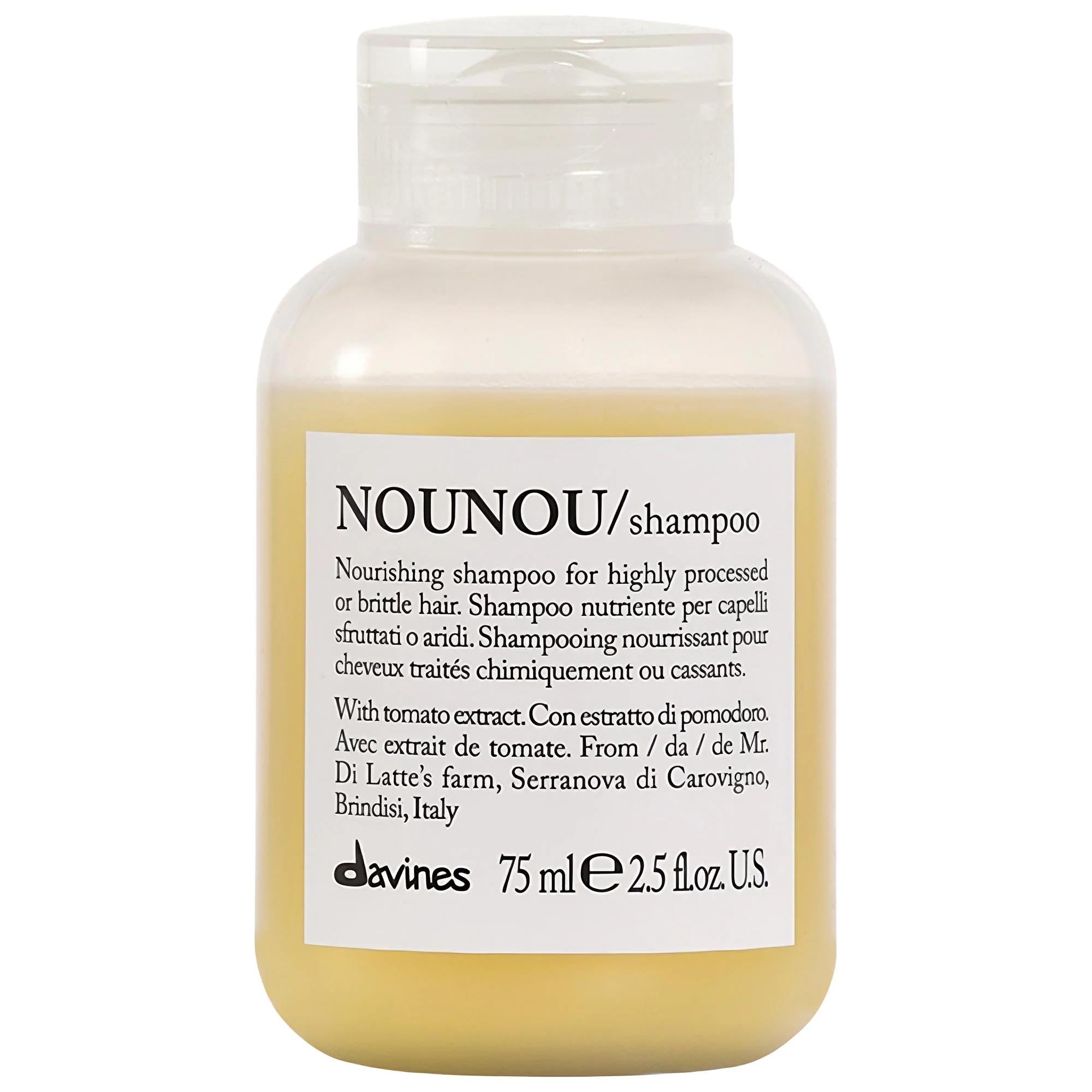 Davines NOUNOU Repair Shampoo: Revitalize Damaged Hair - Sulfate &amp; Paraben Free, Color Safe, Nourishing Formula for Dry, Brittle Hair