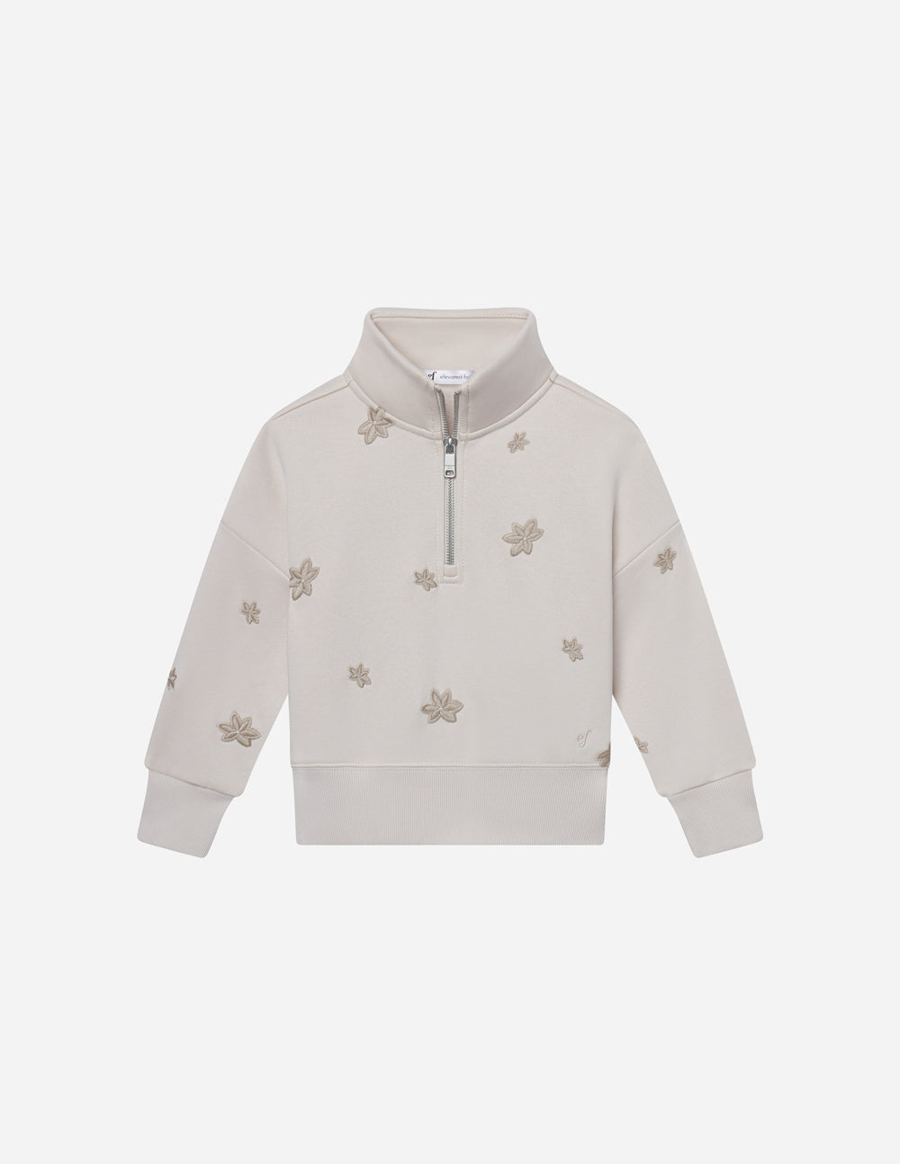 Floral Kids Half-Zip