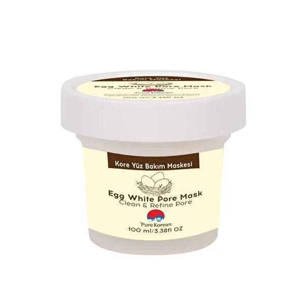 Pure Korean Egg White Face Mask - Deep Cleansing &amp; Pore Minimizing for Oily Skin