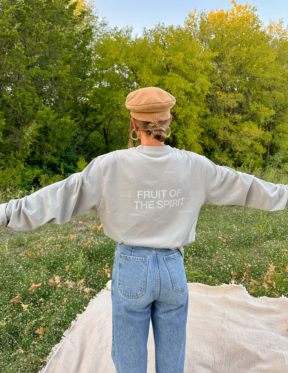 Fruit of the Spirit Grey LS Unisex Tee