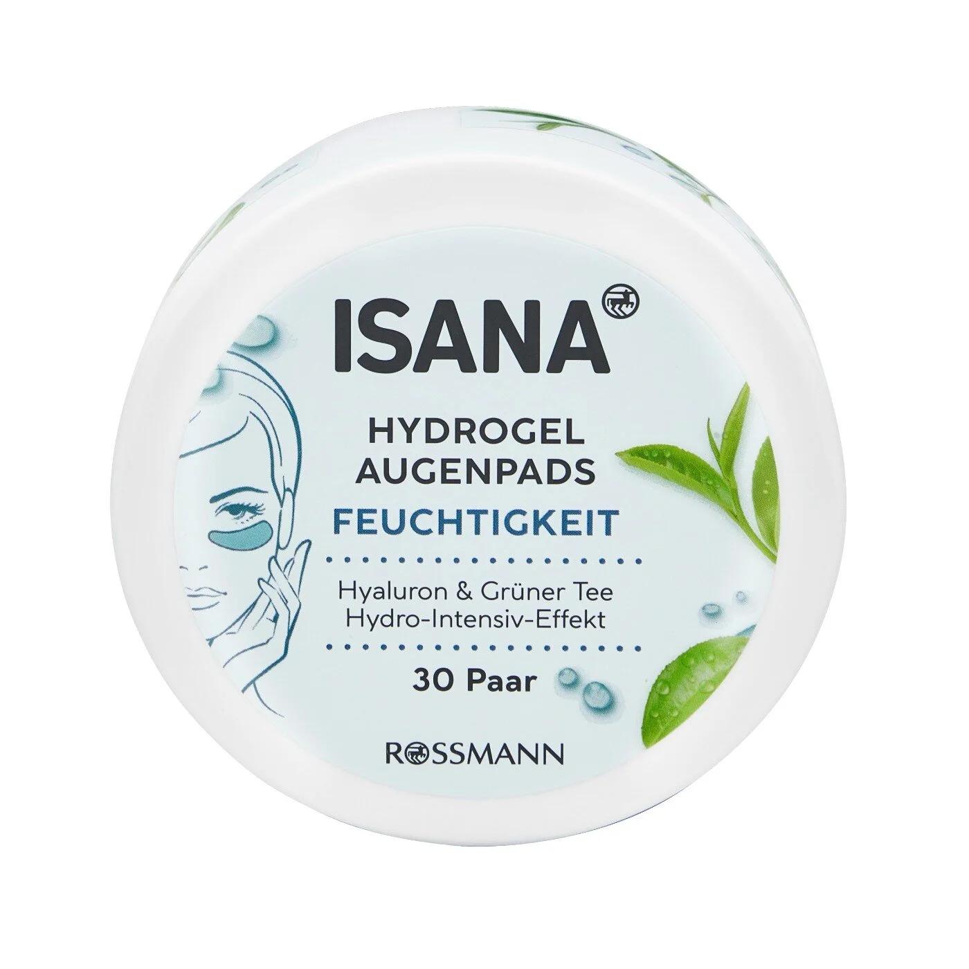 Isana Hydrogel Hyaluronic &amp; Green Tea Eye Pads 30 Pairs