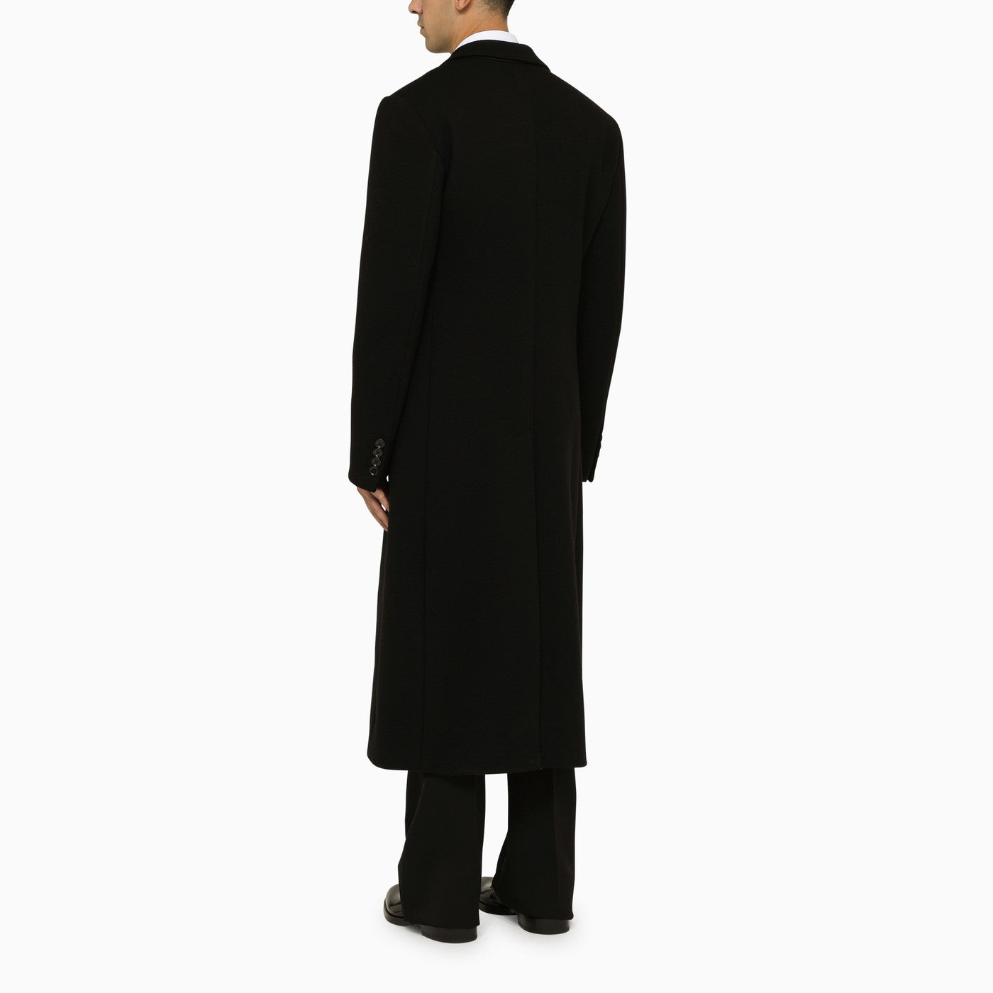 Dolce&amp;Gabbana Black Wool Tailored Coat