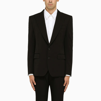 Dolce&amp;Gabbana Classic Single Breasted Black Jacket