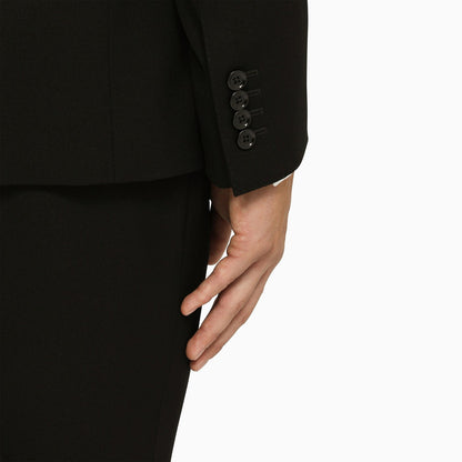 Dolce&amp;Gabbana Classic Single Breasted Black Jacket