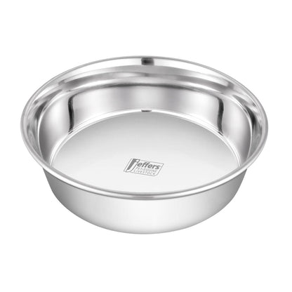 Jeffers Heavy Weight Stainless Steel Pet Bowls – Durable Pet Food &amp; Water Dish, Chew-Resistant, Dishwasher Safe