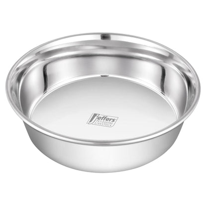 Jeffers Heavy Weight Stainless Steel Pet Bowls – Durable Pet Food &amp; Water Dish, Chew-Resistant, Dishwasher Safe