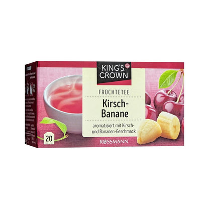 Kings Crown Cherry &amp; Banana Herbal Tea 60g 20 Bags