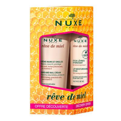 Nuxe Reve De Miel: Hydrating Honey Skincare Mini Set for Dry &amp; Sensitive Skin | Travel-Friendly Nuxe Travel Size