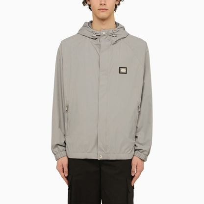 Dolce&amp;Gabbana Lightweight Grey Hooded Jacket