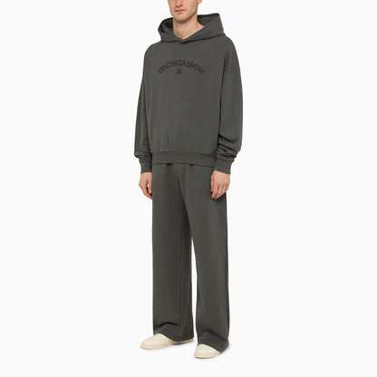 Dolce&amp;Gabbana Grey Sweatshirt Hoodie With Logo