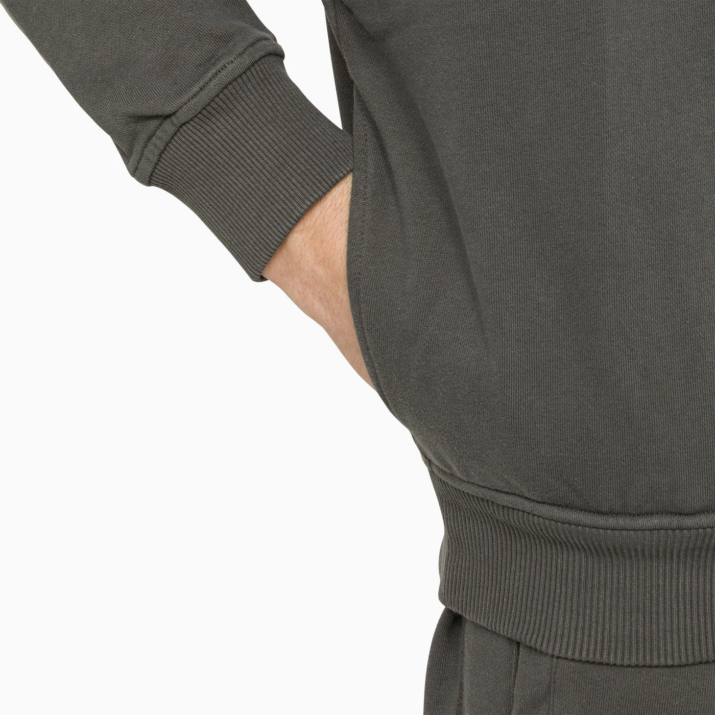 Dolce&amp;Gabbana Grey Sweatshirt Hoodie With Logo