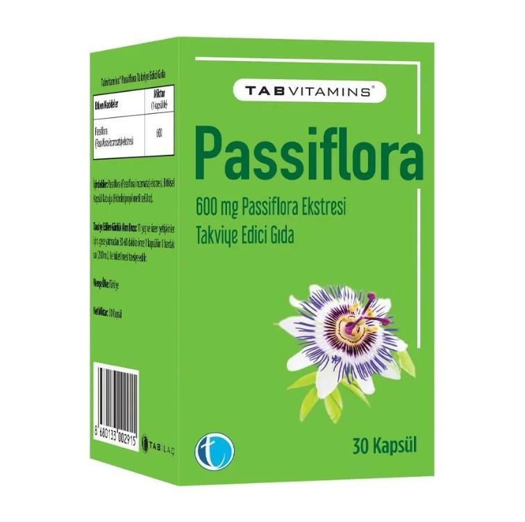 TabVitamins Passiflora Supplement - Natural Sleep Aid &amp; Relaxation Support for Adults