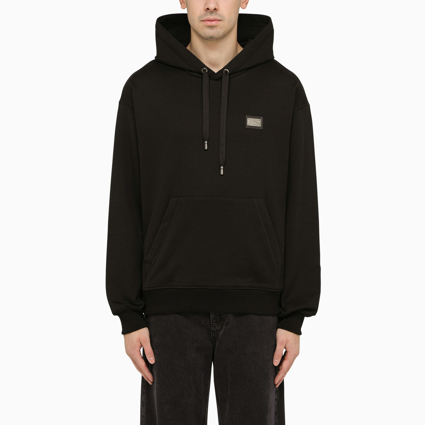 Dolce&amp;Gabbana Black Hoodie With Logo