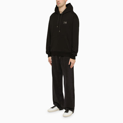 Dolce&amp;Gabbana Black Hoodie With Logo