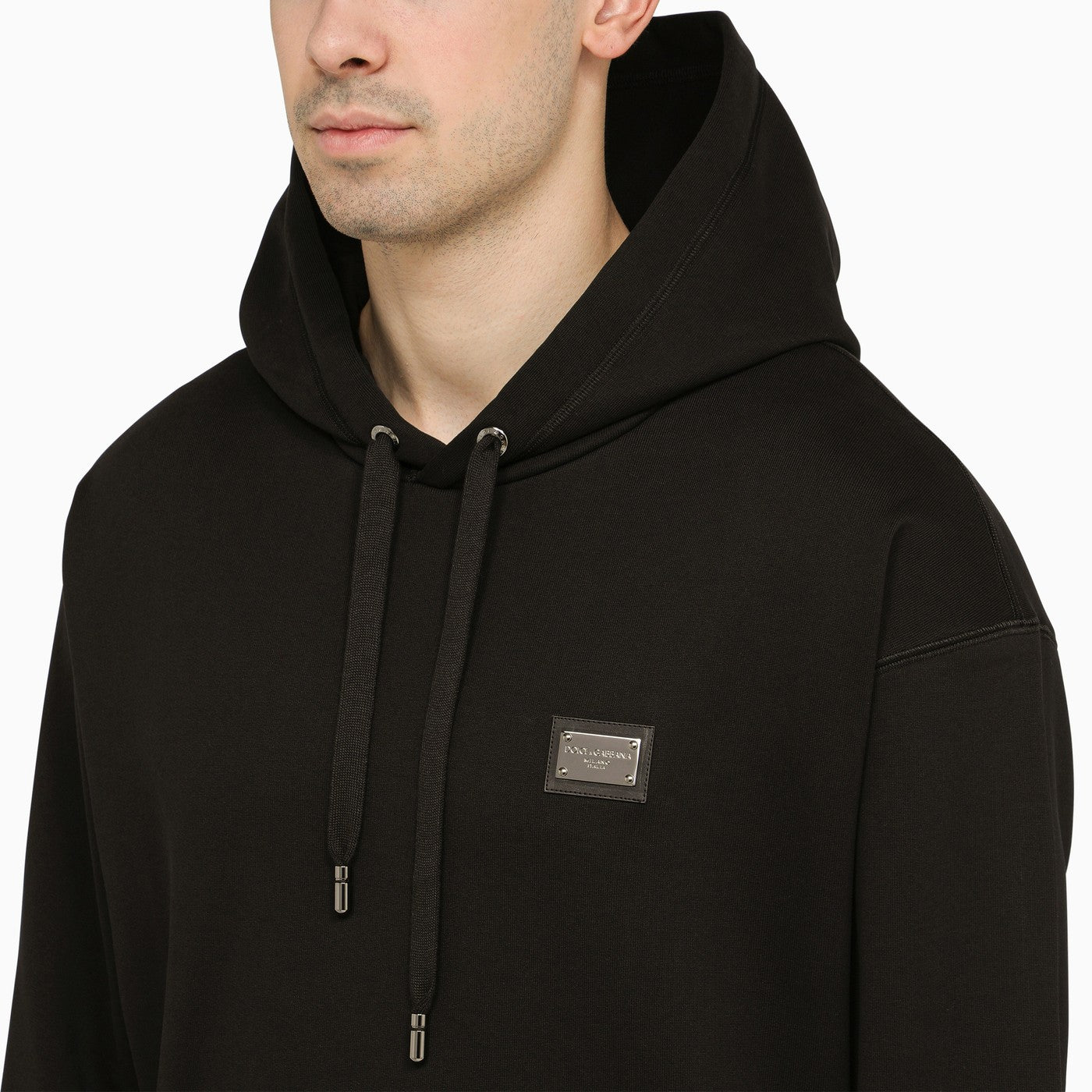 Dolce&amp;Gabbana Black Hoodie With Logo
