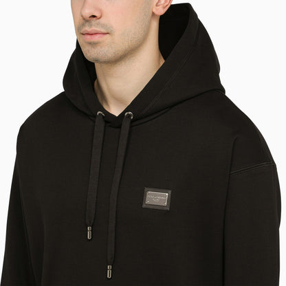 Dolce&amp;Gabbana Black Hoodie With Logo