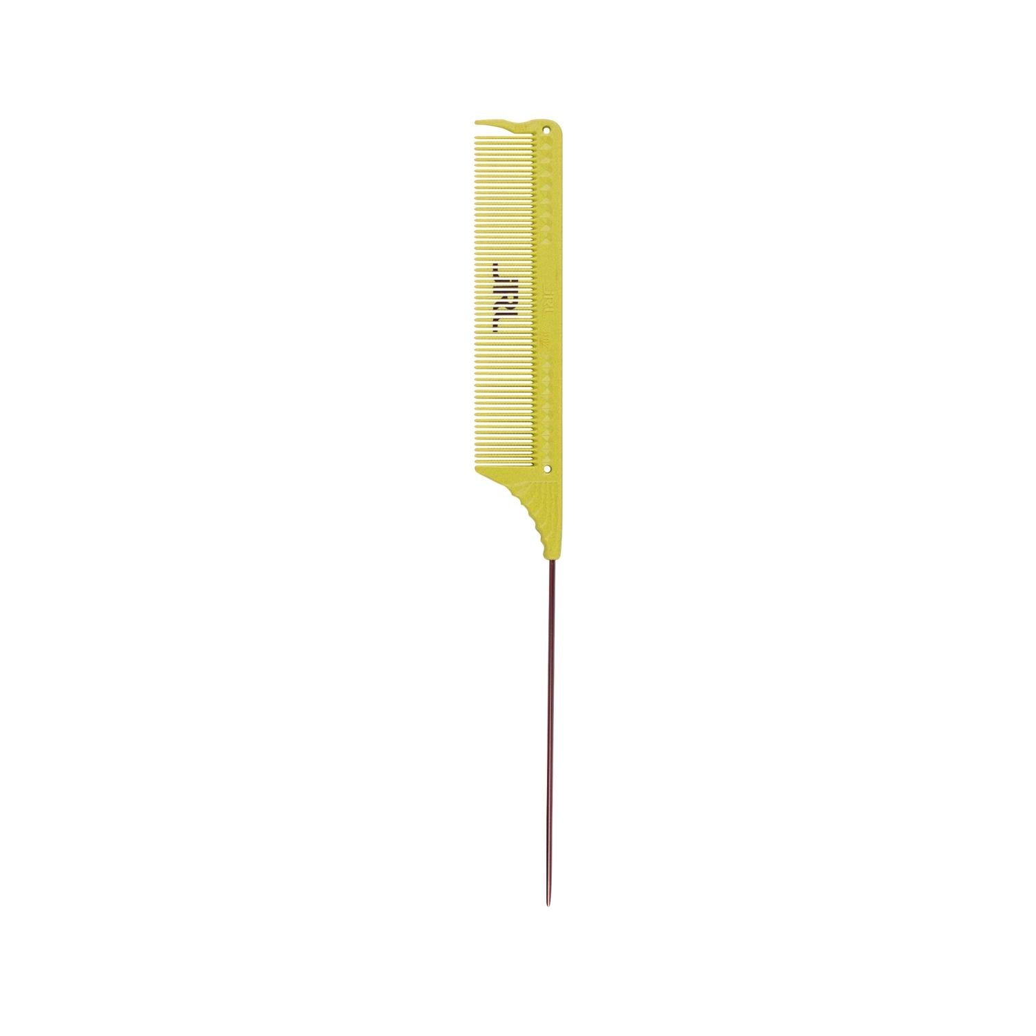 JRL Professional J102 Fine-Toothed Pin Tail Comb in Yellow