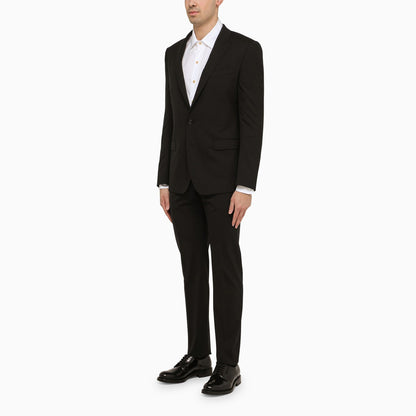Dolce&amp;Gabbana Black Wool Single Breasted Suit