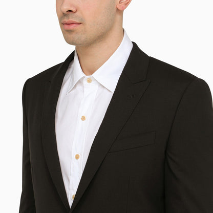 Dolce&amp;Gabbana Black Wool Single Breasted Suit