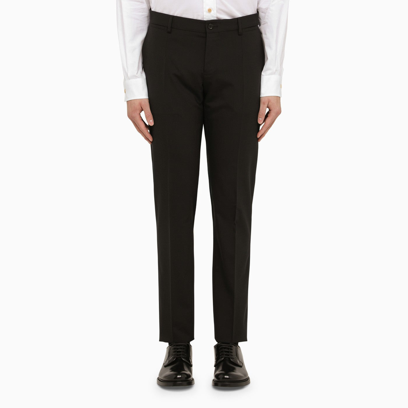 Dolce&amp;Gabbana Black Wool Single Breasted Suit