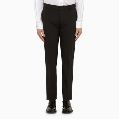 Dolce&amp;Gabbana Black Wool Single Breasted Suit