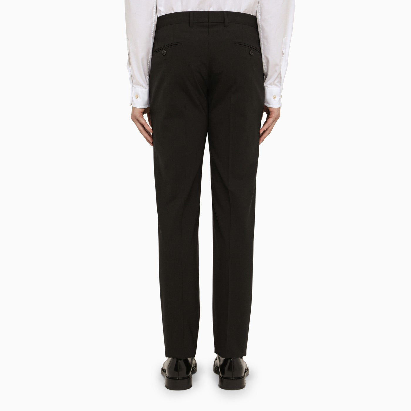 Dolce&amp;Gabbana Black Wool Single Breasted Suit