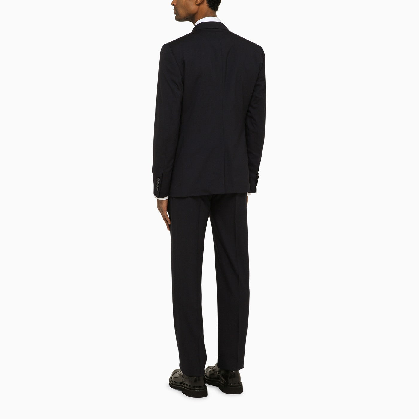 Dolce&amp;Gabbana Dark Blue Wool Double Breasted Suit