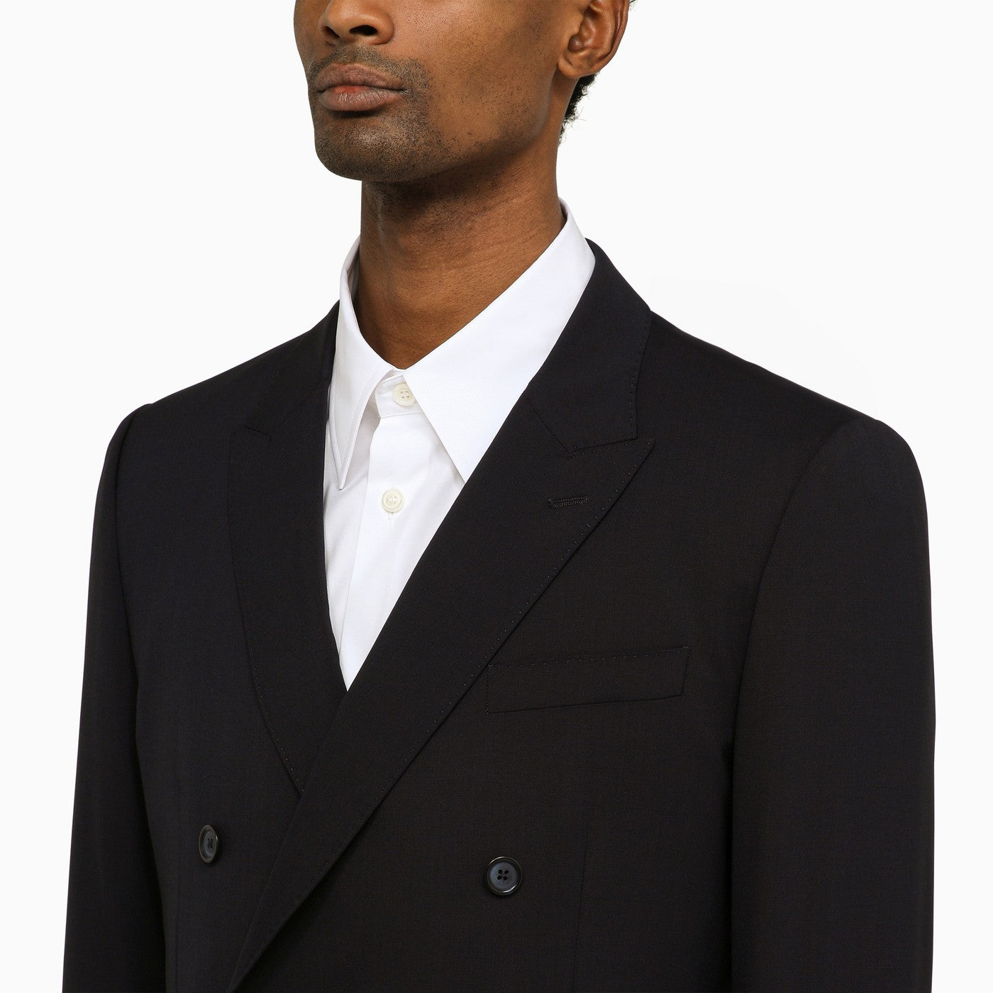 Dolce&amp;Gabbana Dark Blue Wool Double Breasted Suit