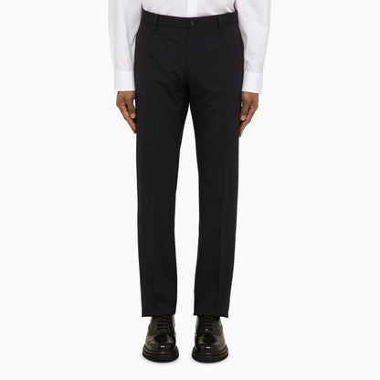 Dolce&amp;Gabbana Dark Blue Wool Double Breasted Suit