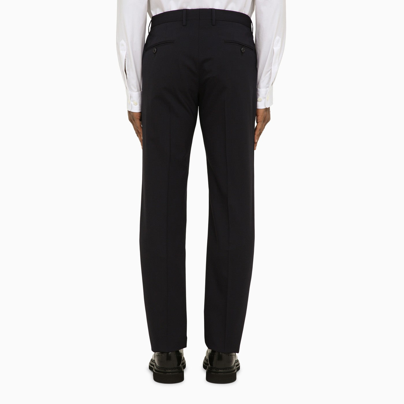 Dolce&amp;Gabbana Dark Blue Wool Double Breasted Suit