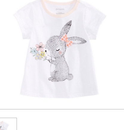 First Impressions Girls Print Cotton T-Shirt