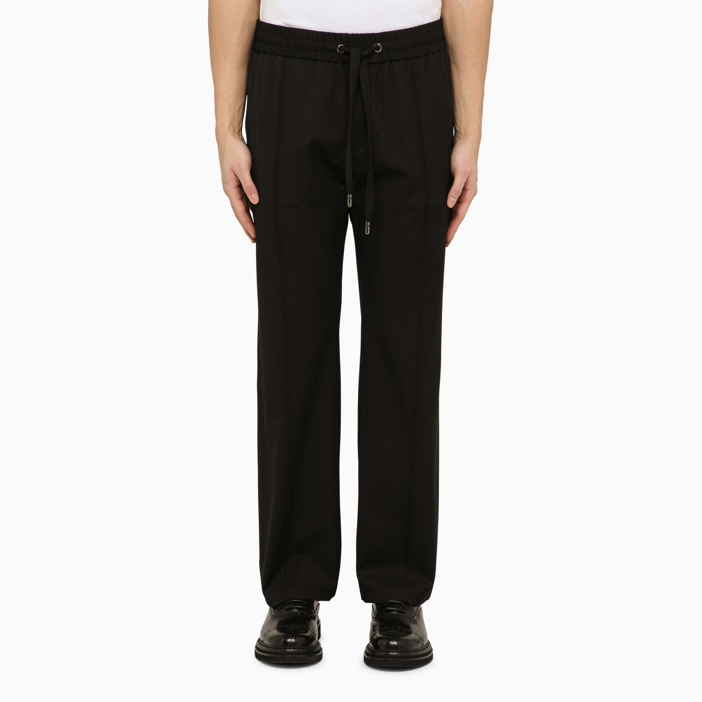 Dolce&amp;Gabbana Black Wool Soft Trousers