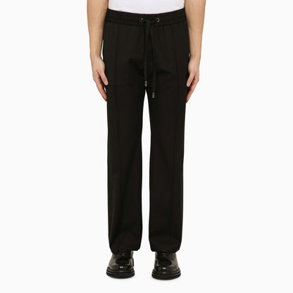 Dolce&amp;Gabbana Black Wool Soft Trousers
