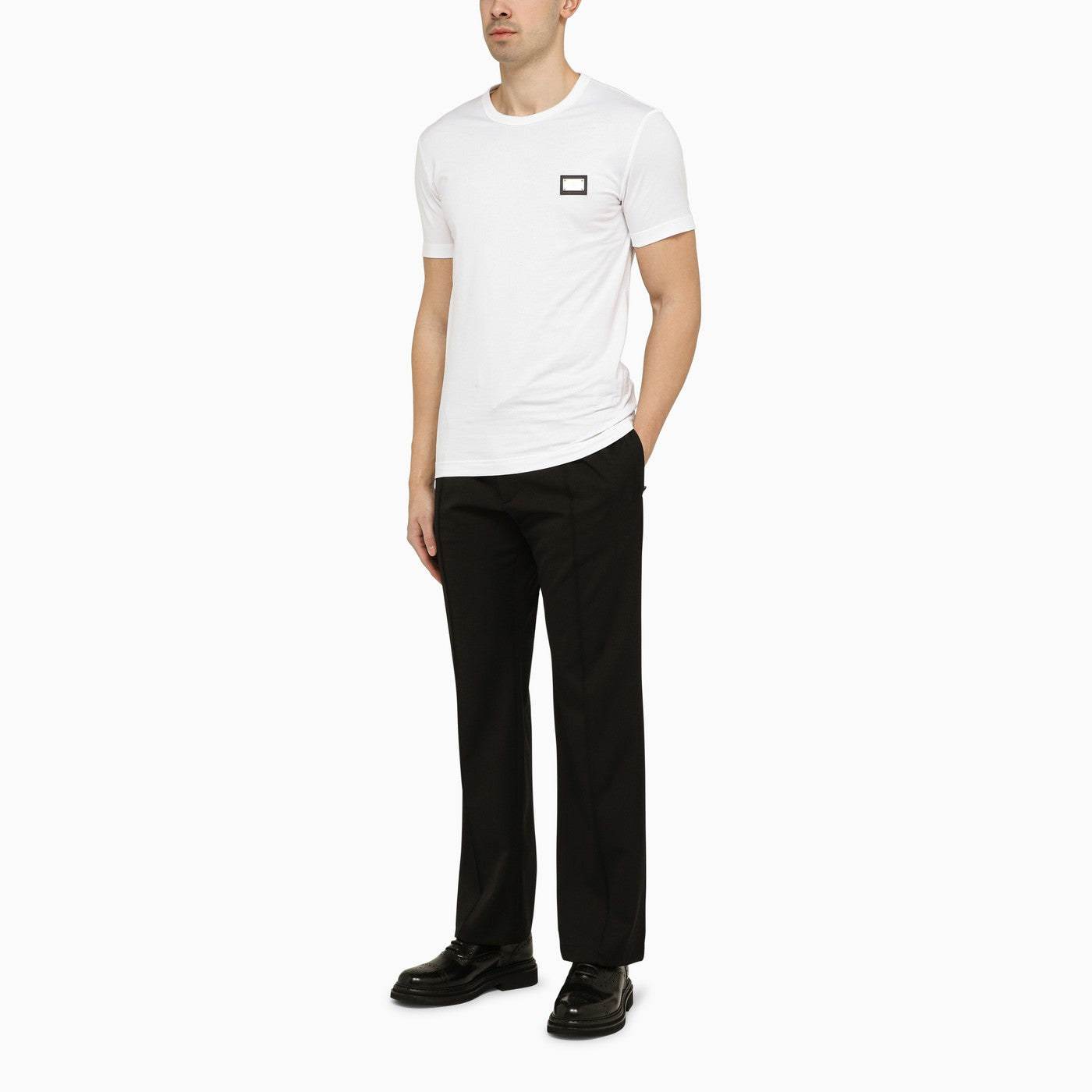 Dolce&amp;Gabbana Black Wool Soft Trousers