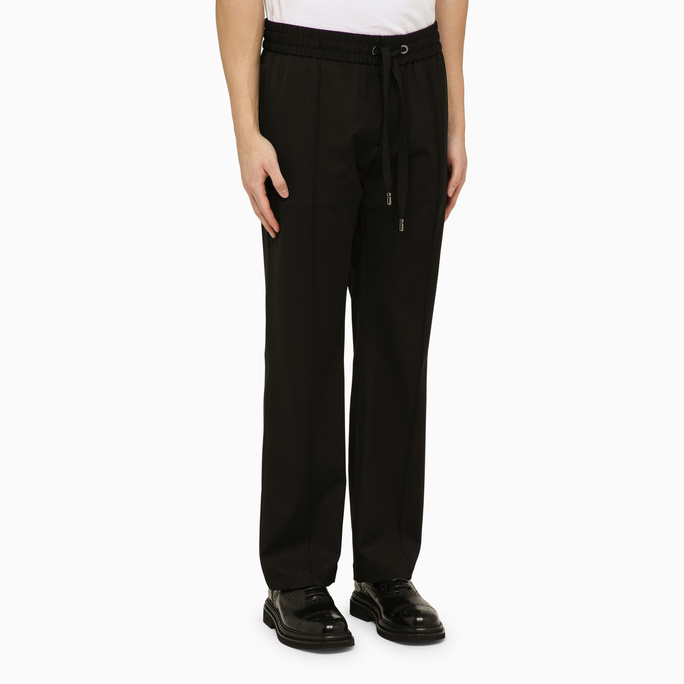 Dolce&amp;Gabbana Black Wool Soft Trousers