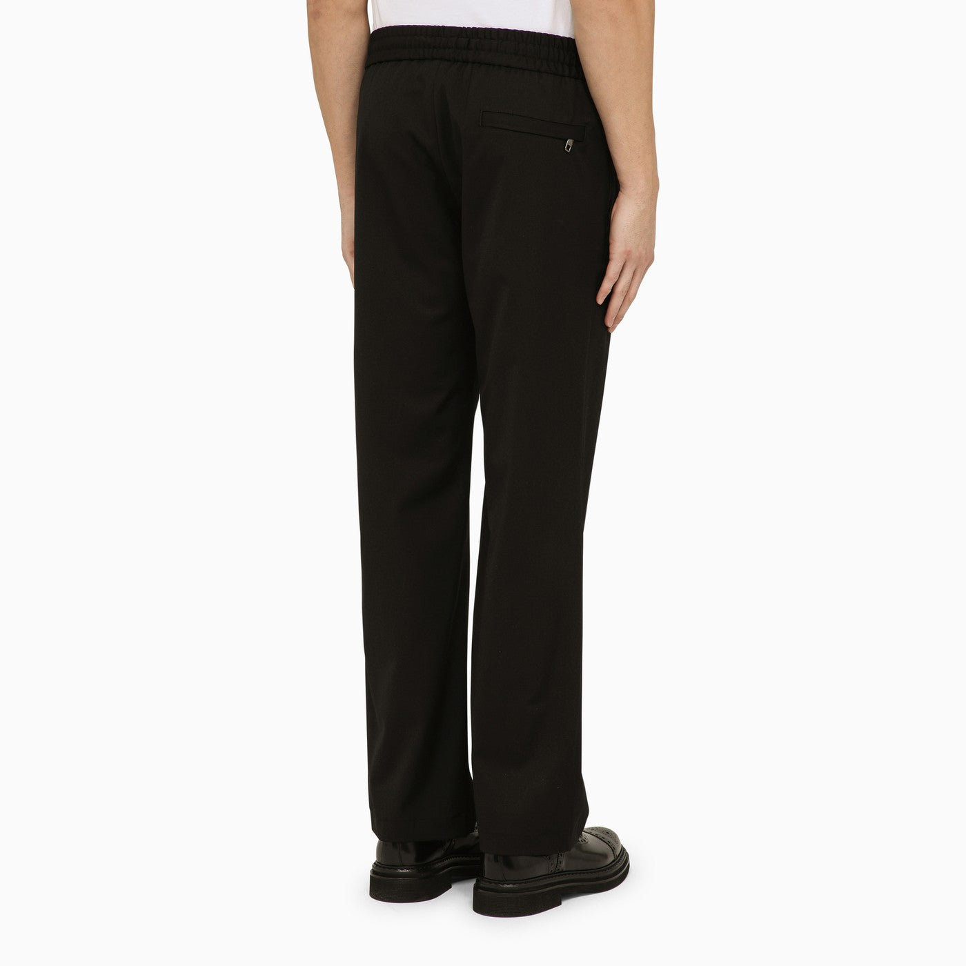 Dolce&amp;Gabbana Black Wool Soft Trousers
