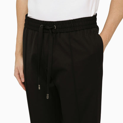 Dolce&amp;Gabbana Black Wool Soft Trousers