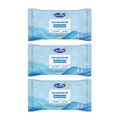 Alouette Ocean Scent Pocket Tissues Soft 3x10 Pack