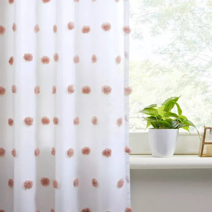 Taylor &amp; Olive Clover Pom Pom Single Window Panel