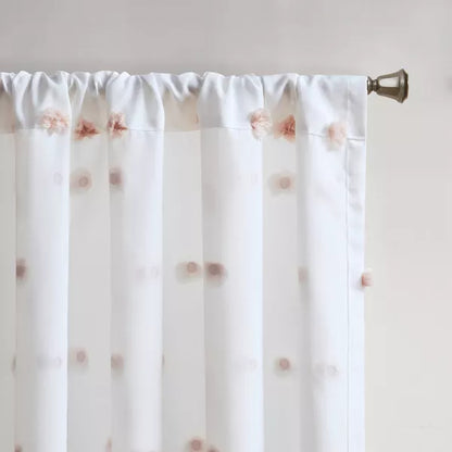 Taylor &amp; Olive Clover Pom Pom Single Window Panel