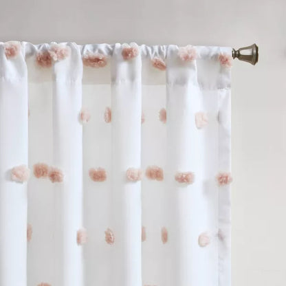 Taylor &amp; Olive Clover Pom Pom Single Window Panel