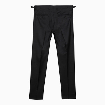Dolce&amp;Gabbana Black Pinstripe Trousers