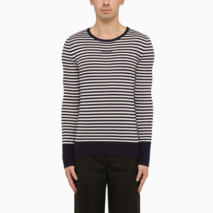 Dolce&amp;Gabbana Black And White Striped Long Sleeved Jersey