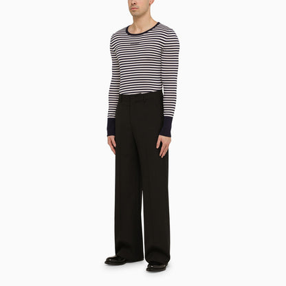 Dolce&amp;Gabbana Black And White Striped Long Sleeved Jersey