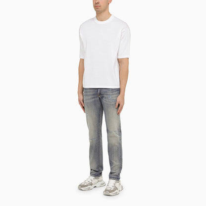 Dolce&amp;Gabbana Light Blue Washed Slim Jeans