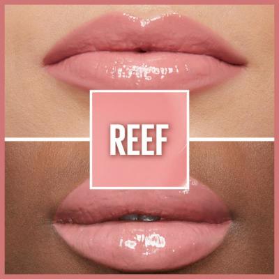 Maybelline New York Lifter Gloss - Hyaluronic Acid Lip Gloss for Moisturizing &amp; Lifting Effect - Reef Color